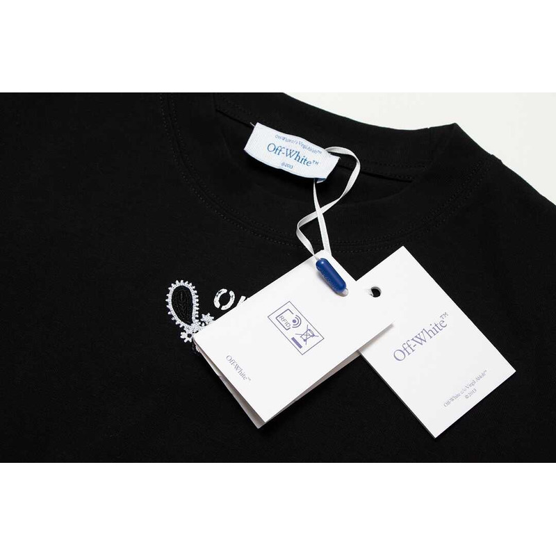 Off White Printed Arrow T-Shirt Black