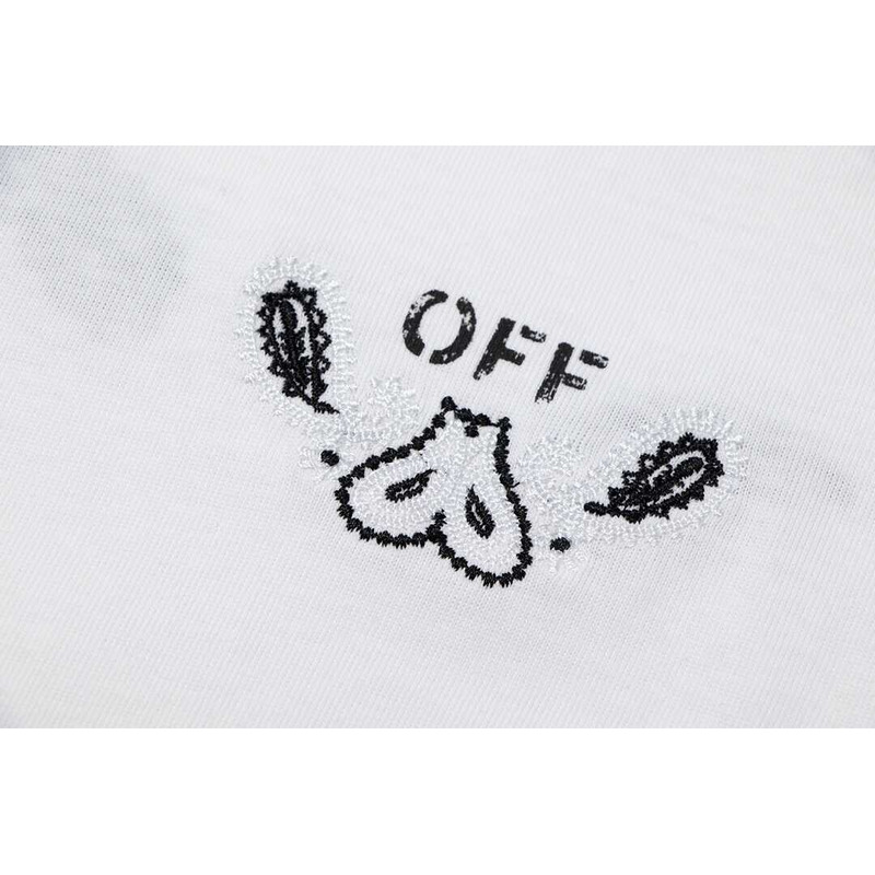 Off White Printed Arrow T-Shirt White