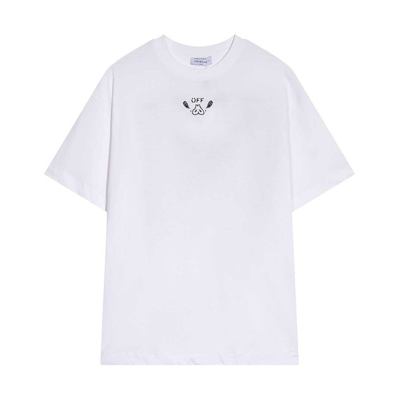 Off White Printed Arrow T-Shirt White
