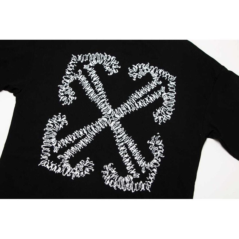 Logo-Embroidered Cotton-Jersey T-Shirt Black