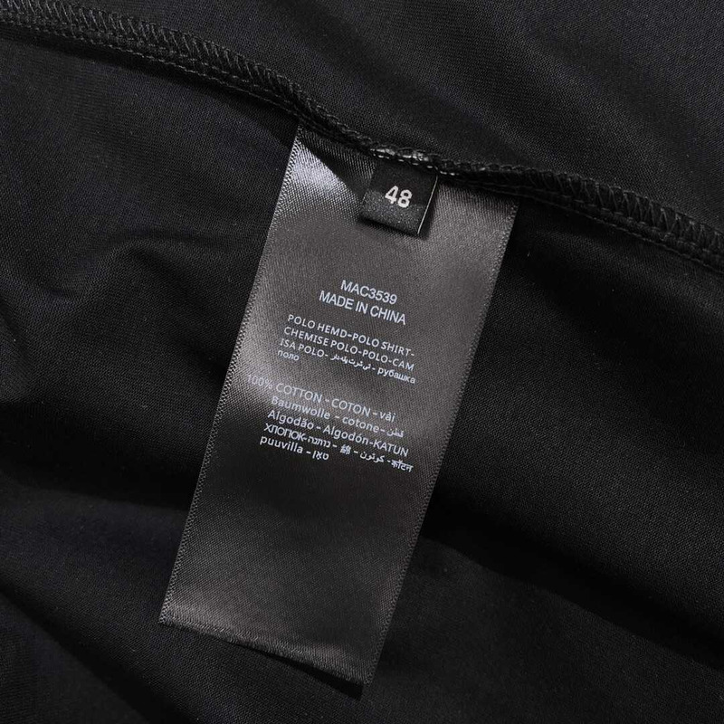 Loro piana Rainbow Stripe Detail Polo Shirt Black