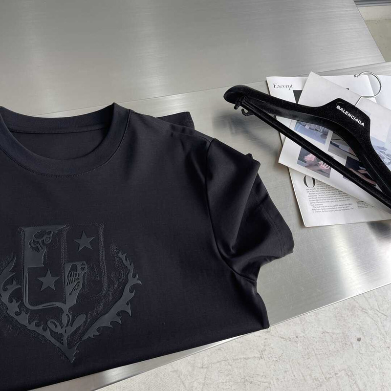 Loro piana Logo Embroidered T-Shirt Black