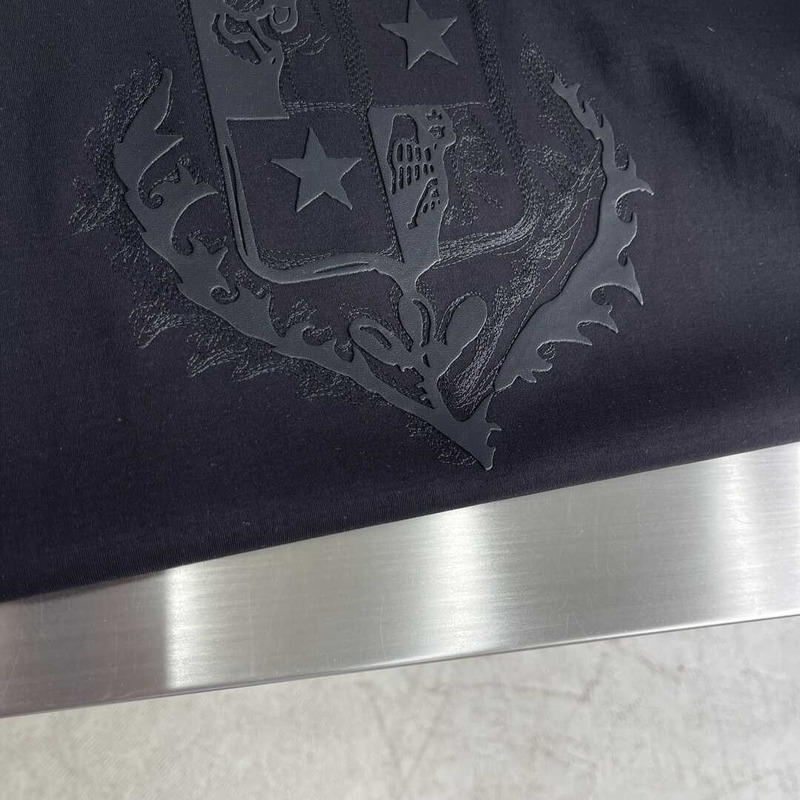 Loro piana Logo Embroidered T-Shirt Black