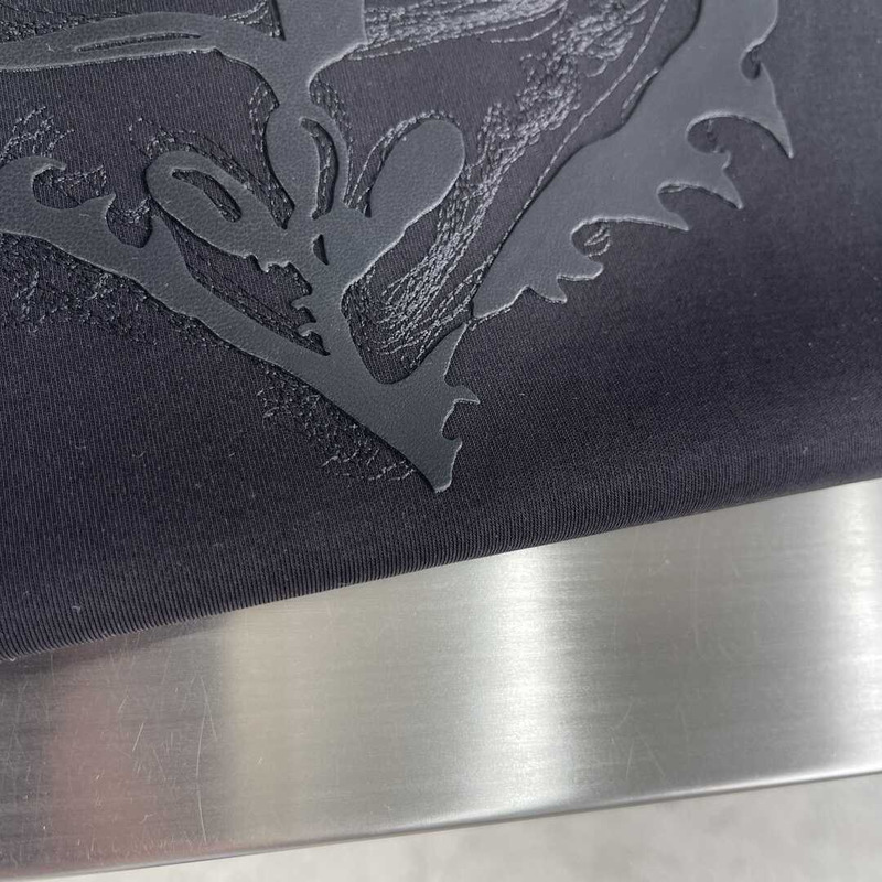 Loro piana Logo Embroidered T-Shirt Black