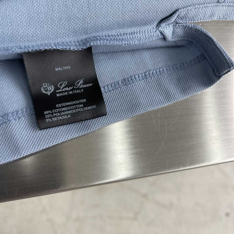Loro piana Polo Brentwood in Cotone To Be Defined Blue