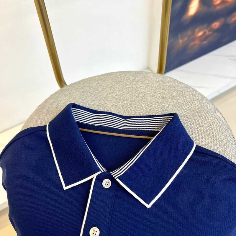 Loro piana Polo Regatta Cotone in Navy Blue