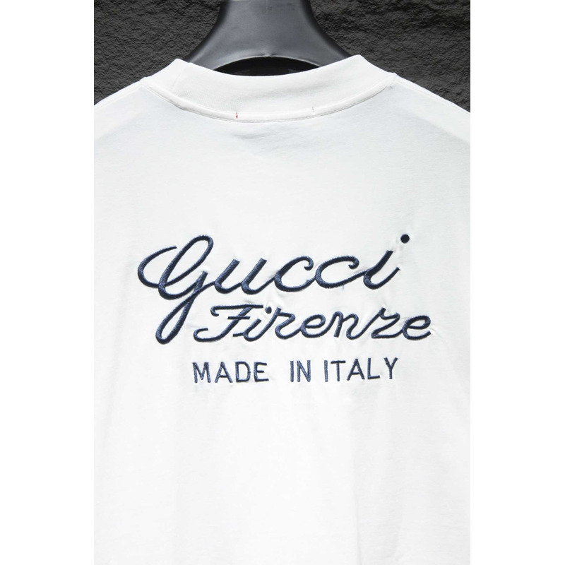 G*u*i cotton jersey t-shirt white