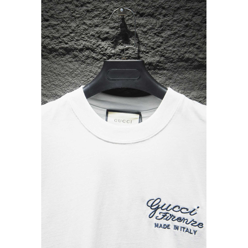 G*u*i cotton jersey t-shirt white