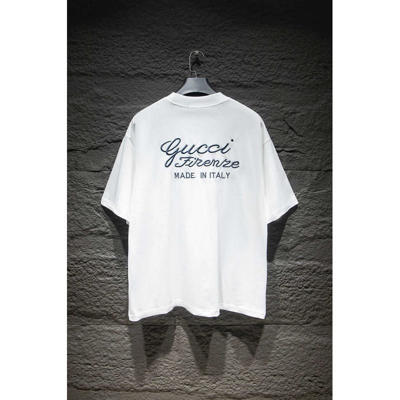 G*u*i cotton jersey t-shirt white