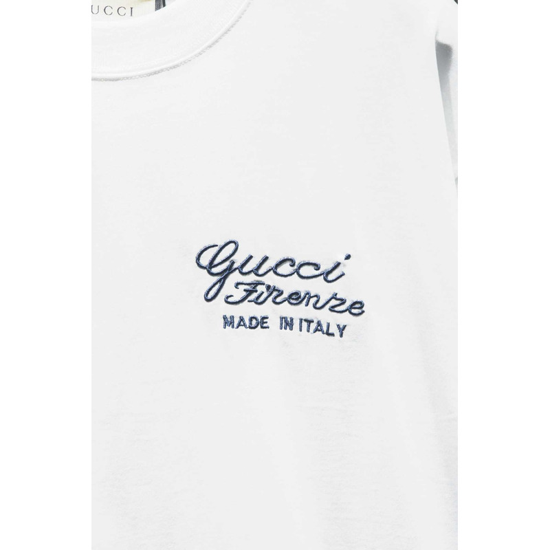 G*u*i cotton jersey t-shirt white