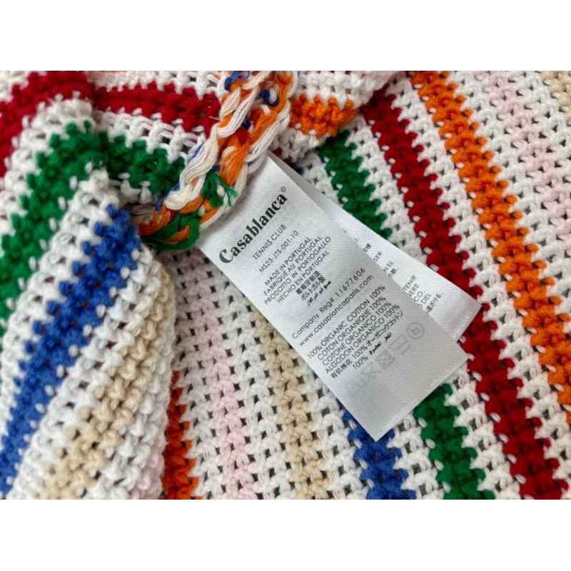 Casablanca Braid Striped Crochet-Knit Shirt  - Farfetch