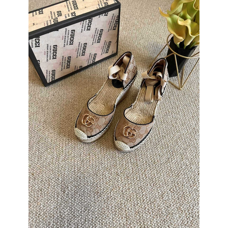 G*u*i gg logo espadrilles heels