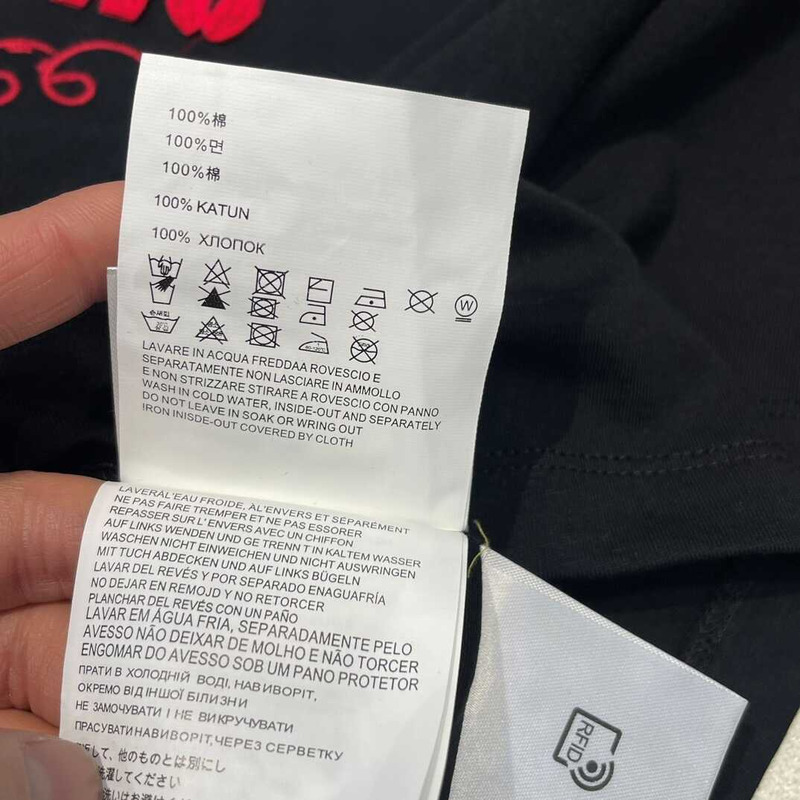 Miu Miu Embroidered Cotton T-shirt Black