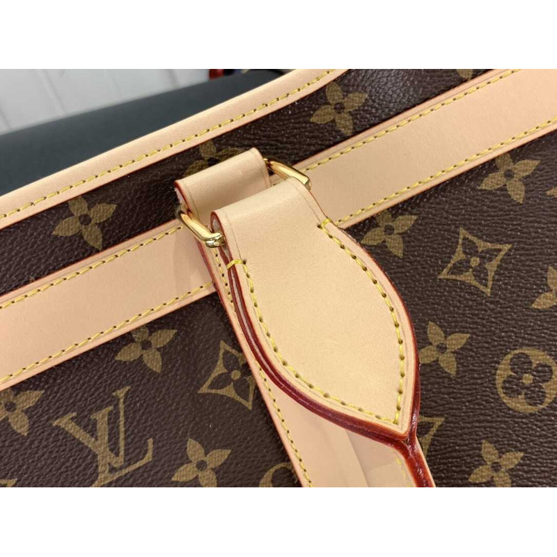 l**is V*t*n dog carrier monagram