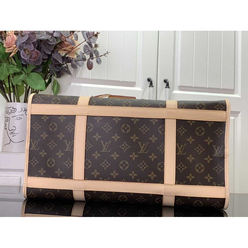 l**is V*t*n dog carrier monagram