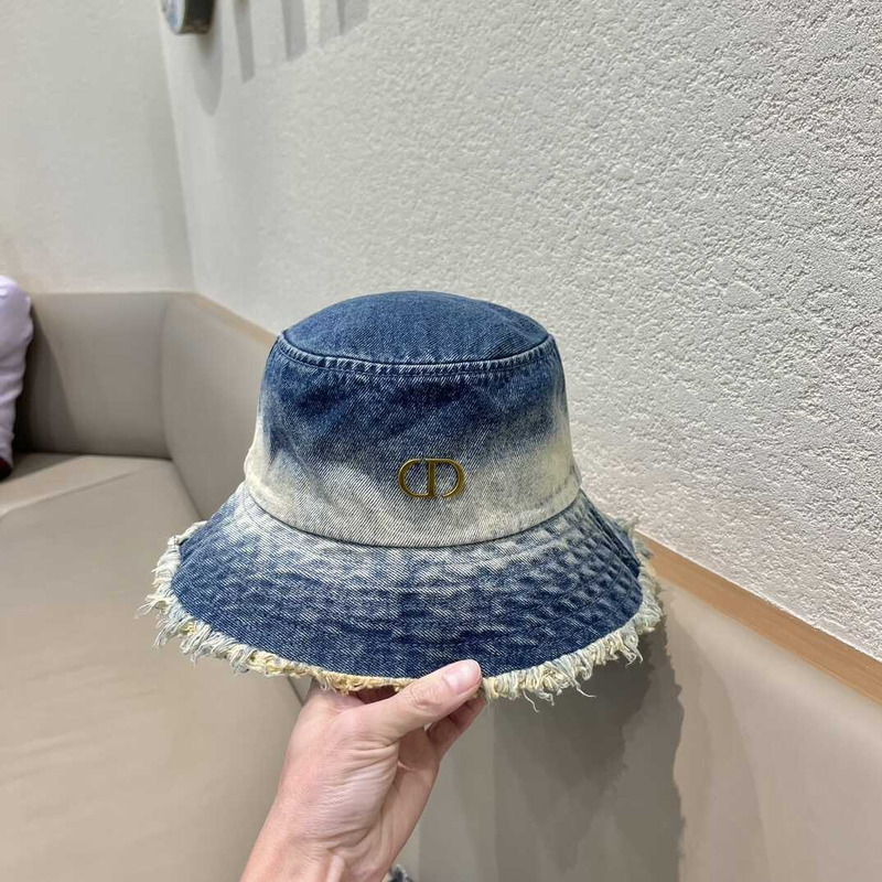 D*or logo bucket hat in blue