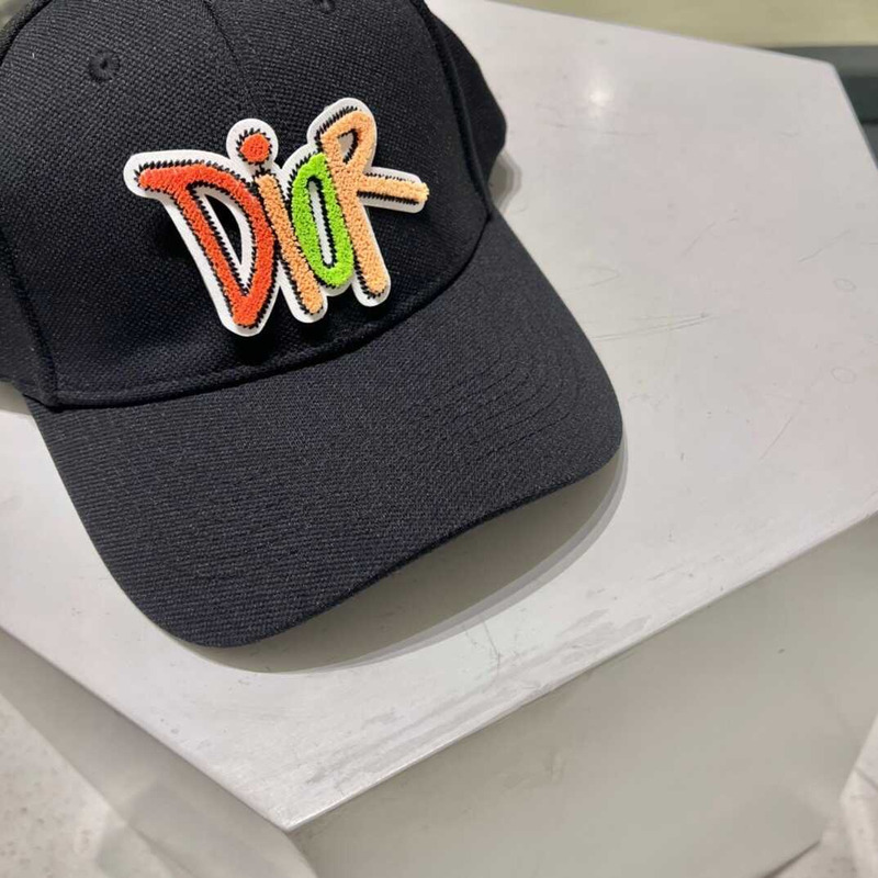 D*or logo baseball cap in black