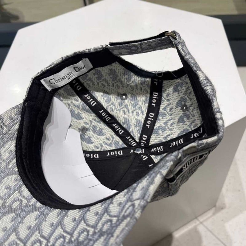 D*or logo oblique print cap