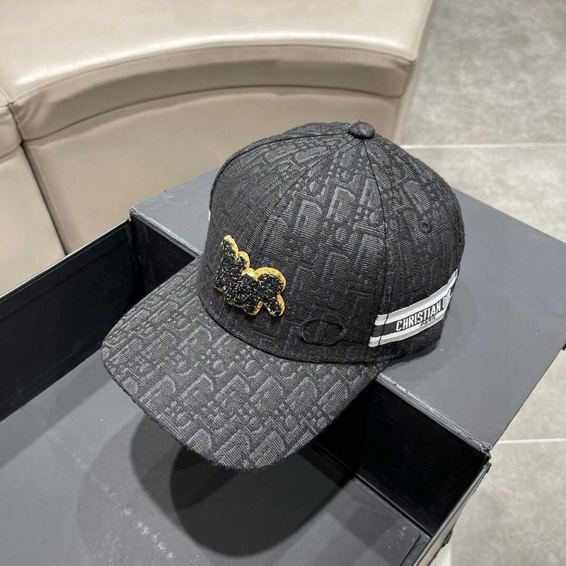 D*or logo oblique print cap