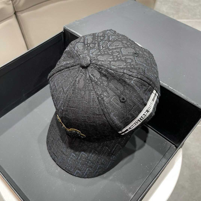 D*or logo oblique print cap