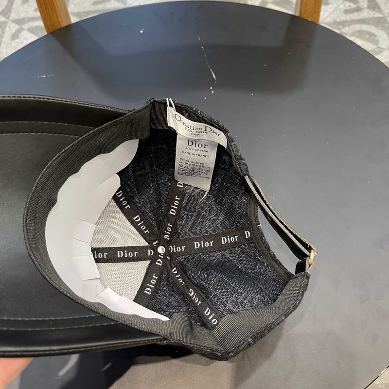 D*or logo oblique print cap