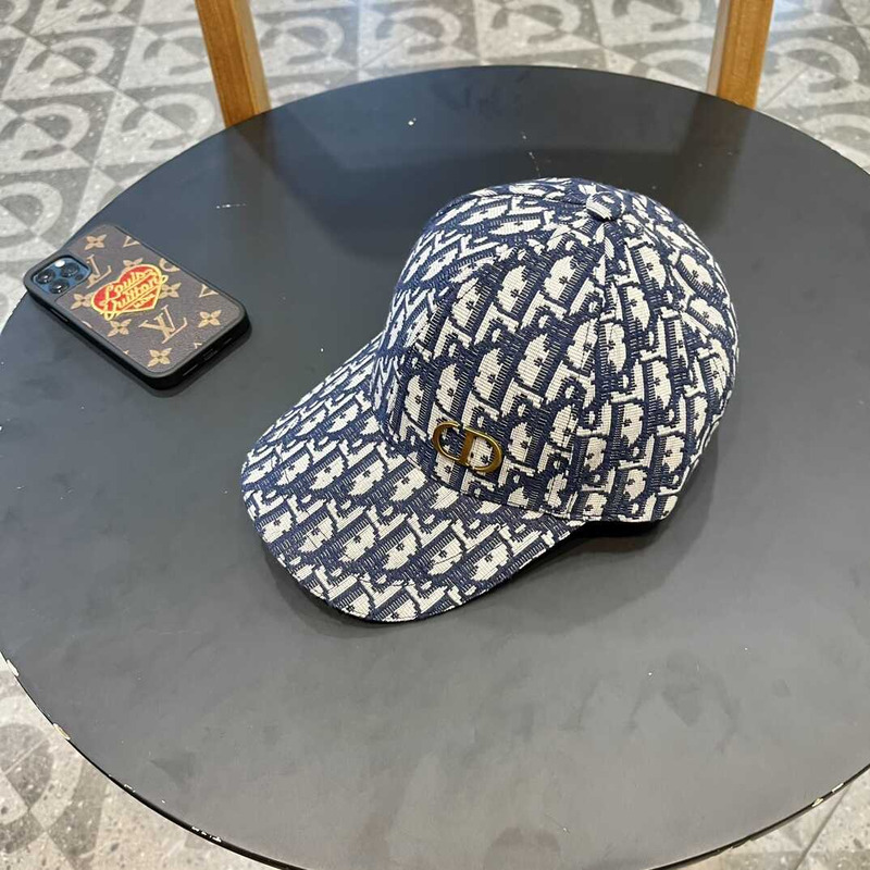D*or logo oblique print cap
