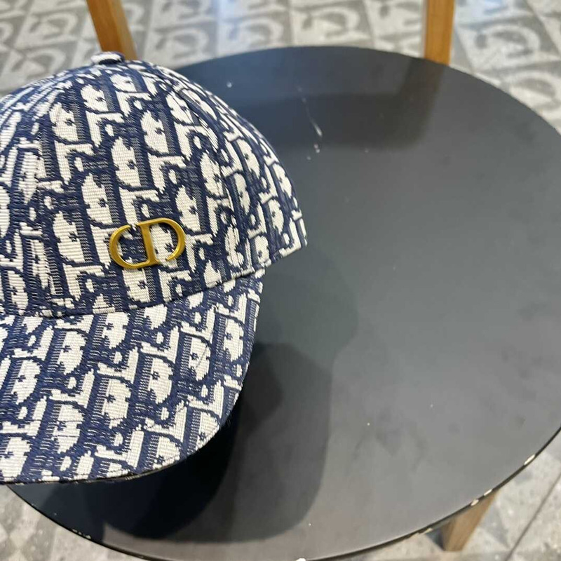 D*or logo oblique print cap