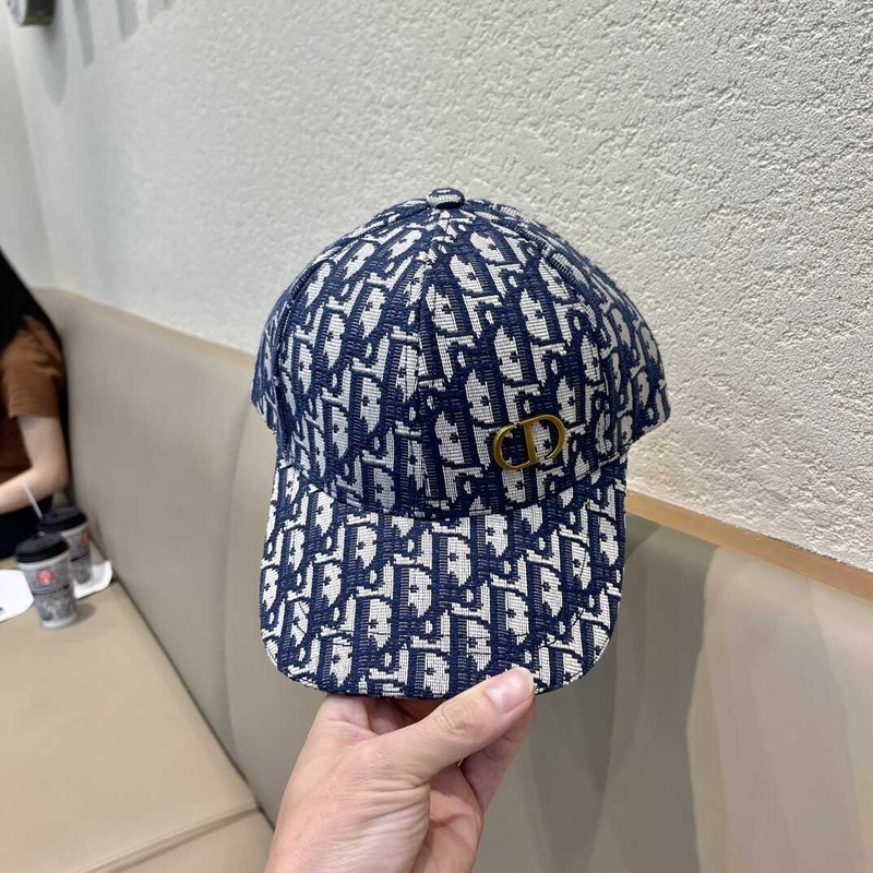 D*or logo oblique print cap