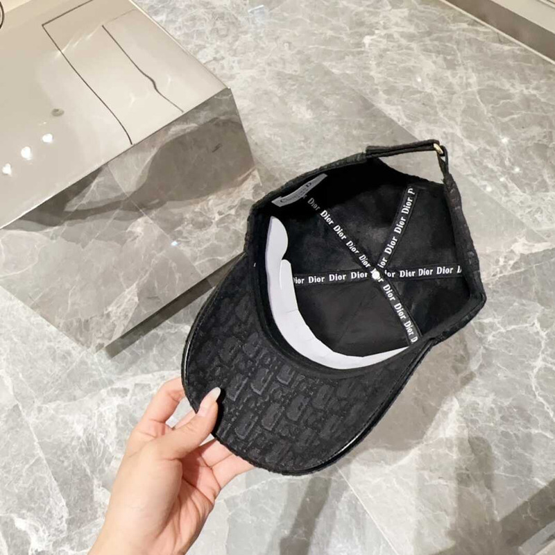 D*or logo oblique print cap