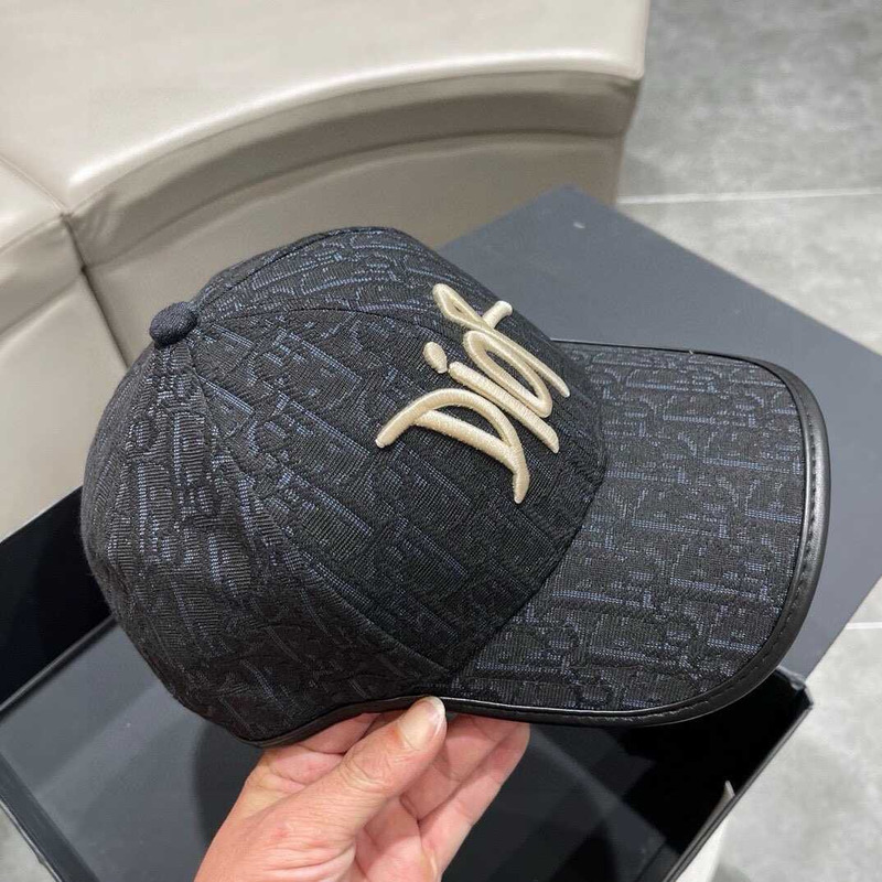 D*or logo oblique print cap