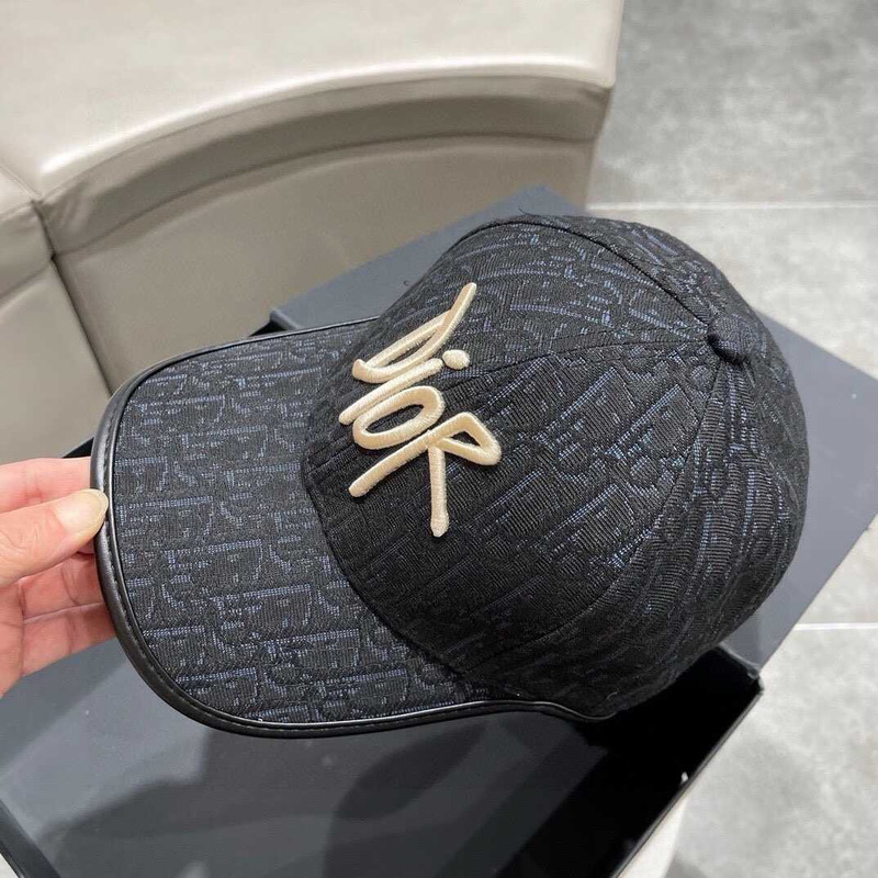D*or logo oblique print cap