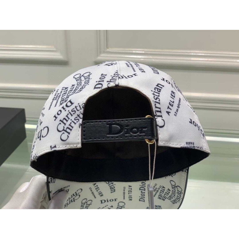 D*or logo oblique print cap