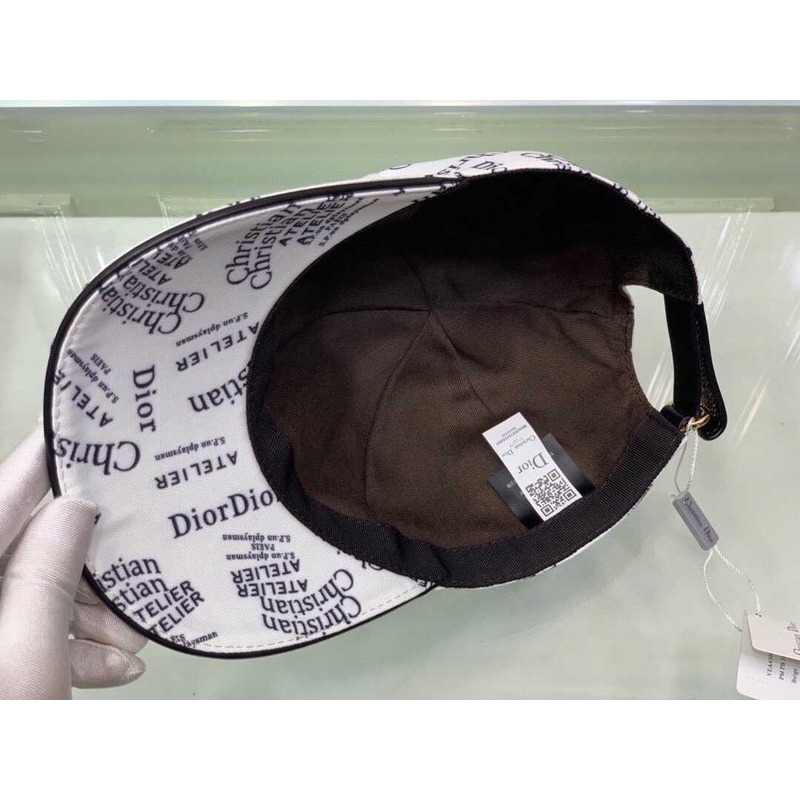 D*or logo oblique print cap