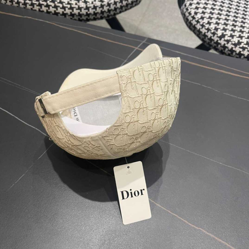 D*or oblique print cap in begie