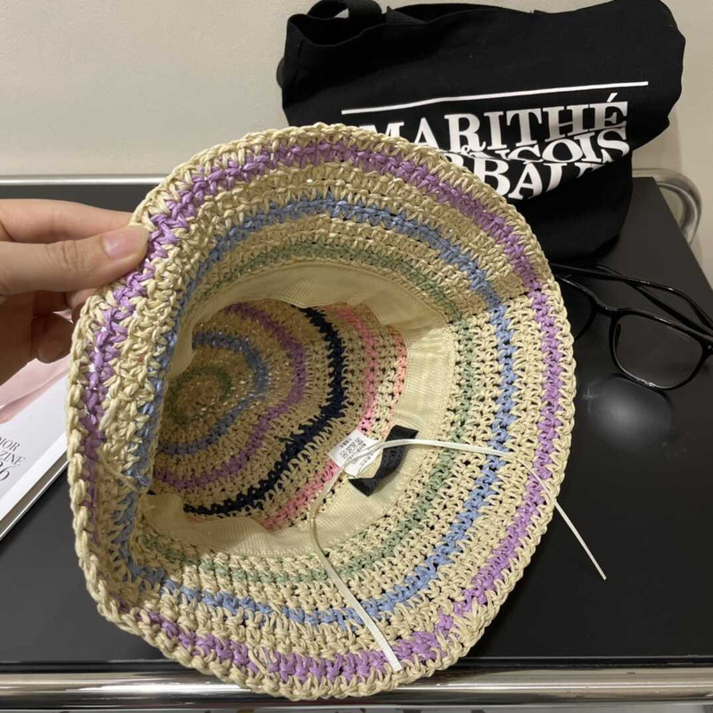 Pra*a woven fabric bucket hat in  multicolor