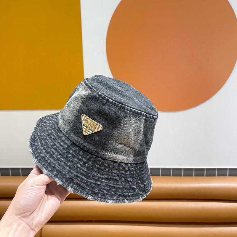Pra*a denim bucket hat black