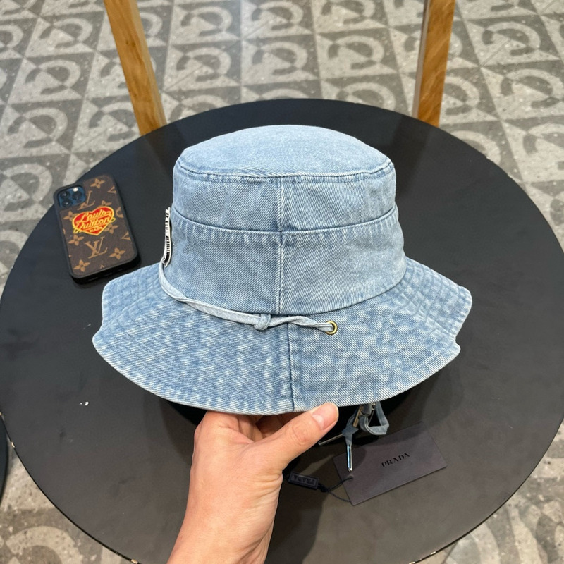 Pra*a denim bucket hat light blue