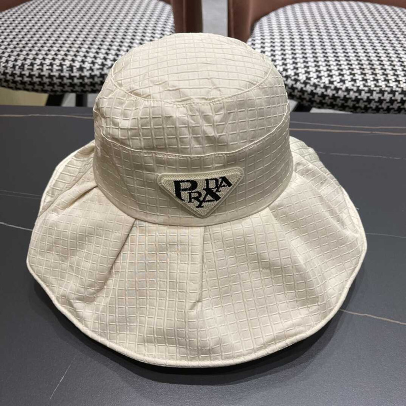 Pra*a wide bucket hat cream