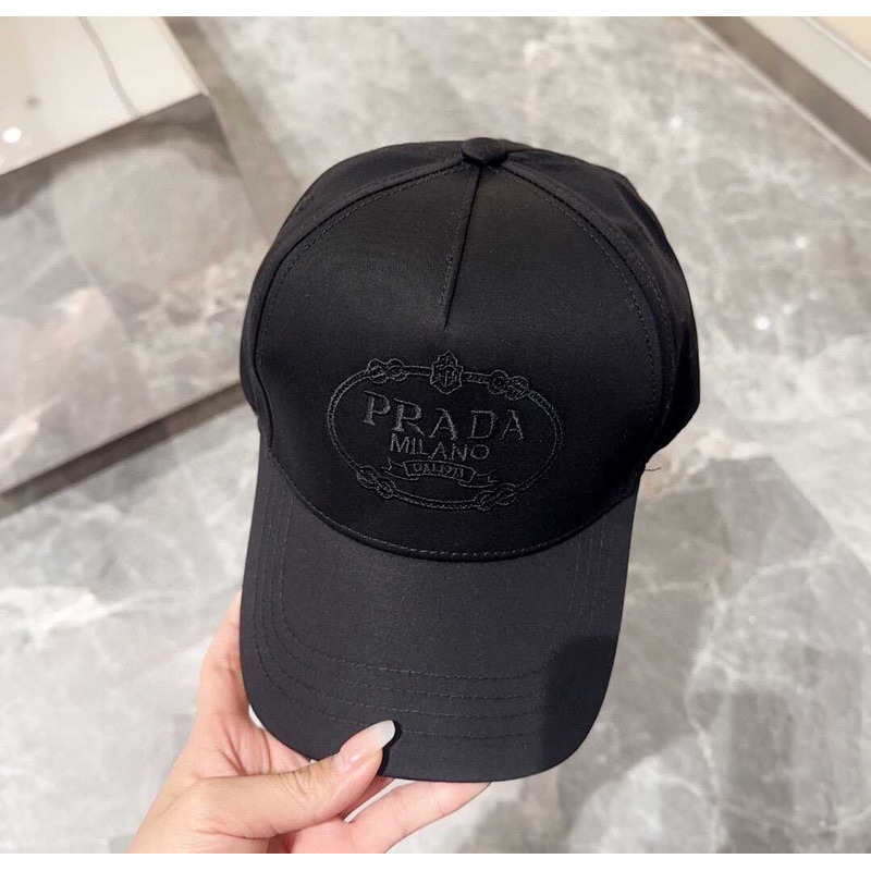 Pra*a drill baseball cap in black