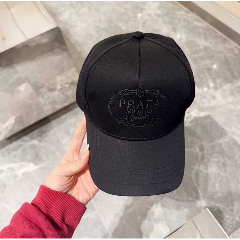 Pra*a drill baseball cap in black