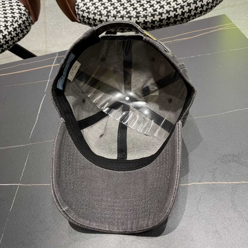 Pra*a denim baseball cap black