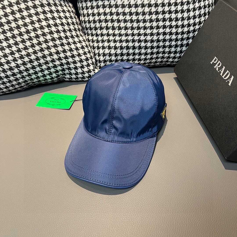 Pra*a re-nylon baseball cap blue