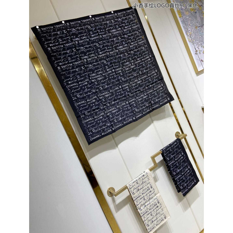 Ch*el square scarf in black