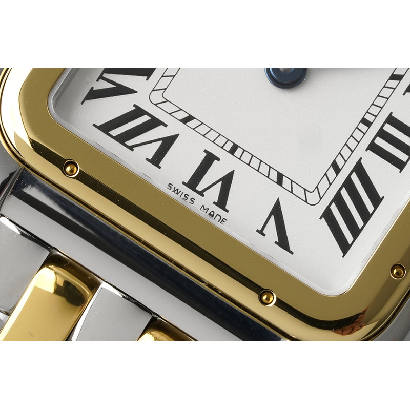 Cartier Panthère De Cartier Medium 27mm White Dial Gold And Silver