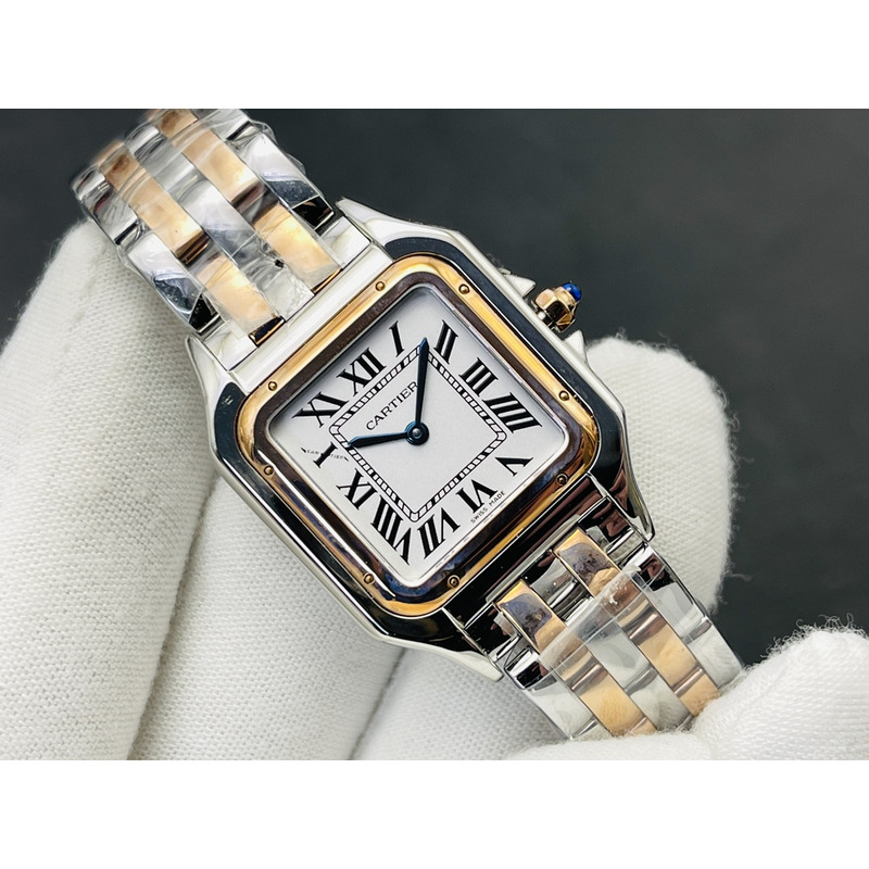 Cartier Panthère De Cartier Small 22mm White Dial Gold And Silver