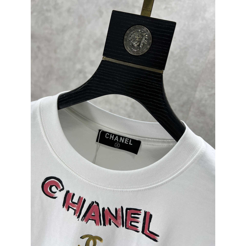 Ch*el logo t shirt white
