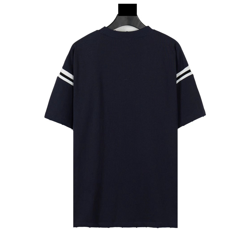 D*or navy blue slub cotton t shirt