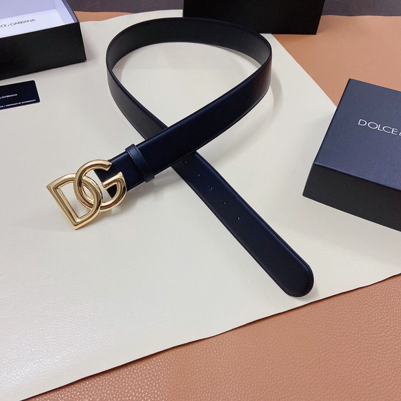 Dolce & Gabbana  Belt Gold Black