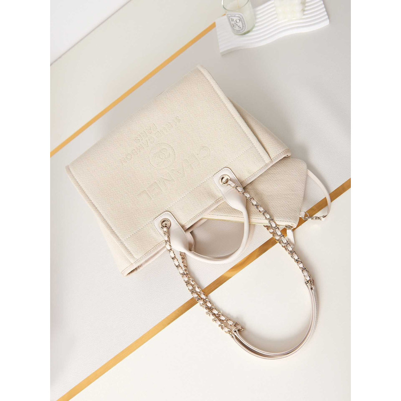 Ch*el womens totes white tote bag