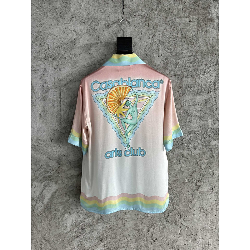 Casablanca Wave-Print Short-Sleeved Shirt